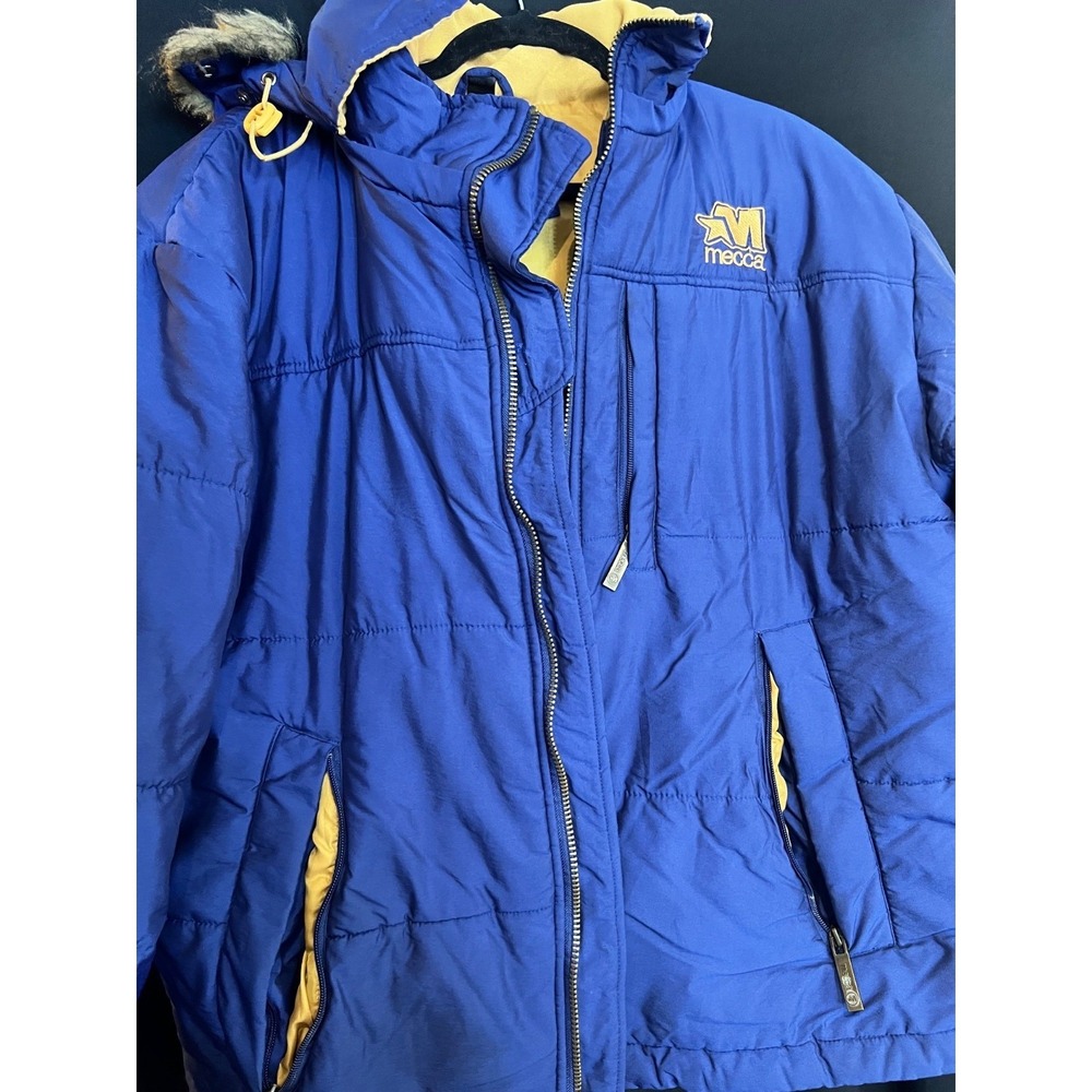 Men's Blue‎ Mecca Winter Puffer Jacket Size L
